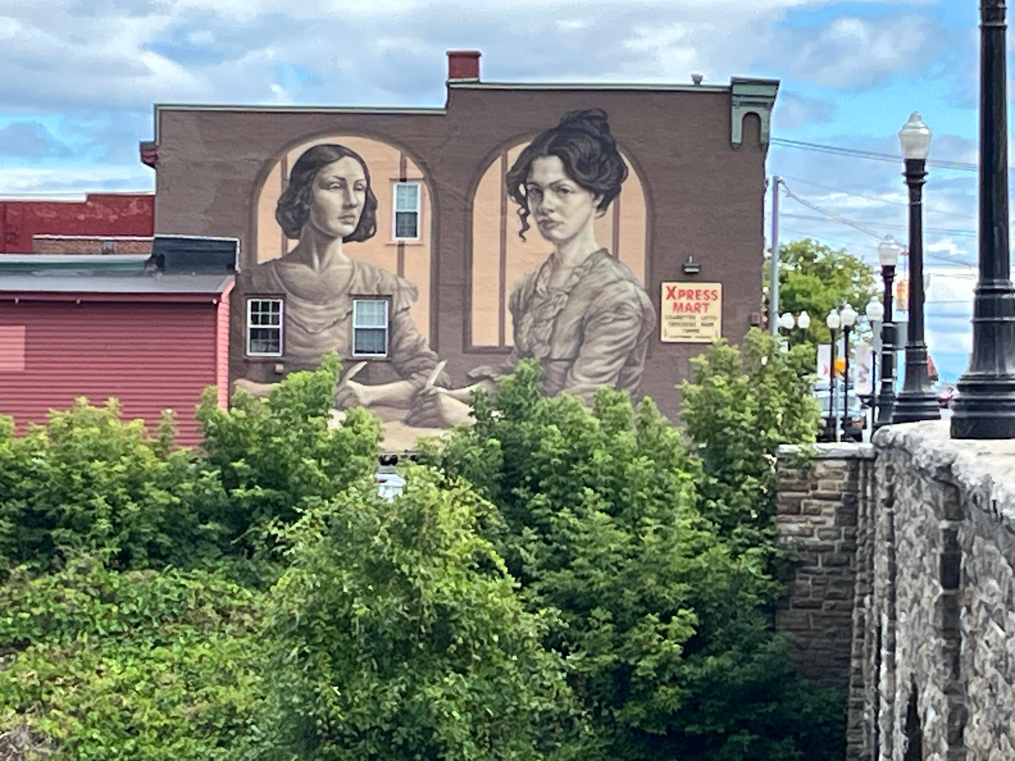 Amazing spray-painted mural in Plattsburgh 