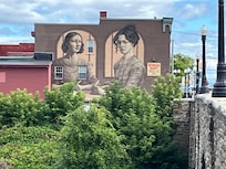 Amazing spray-painted mural in Plattsburgh