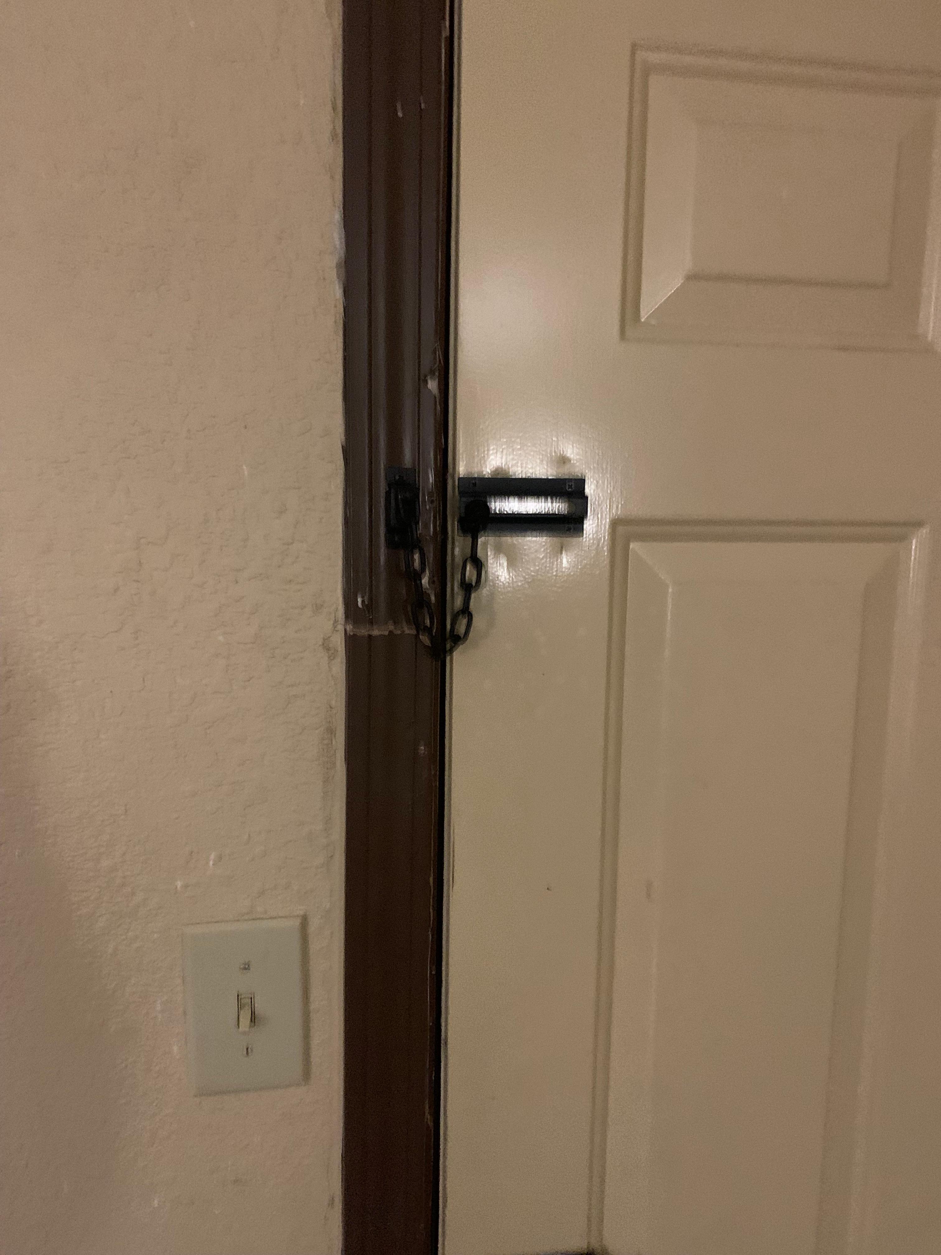 Door jam damaged