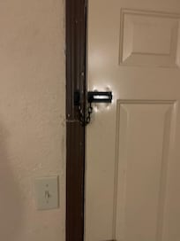 Door jam damaged