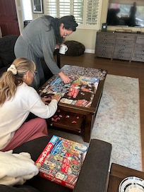 Great space to do a puzzle.