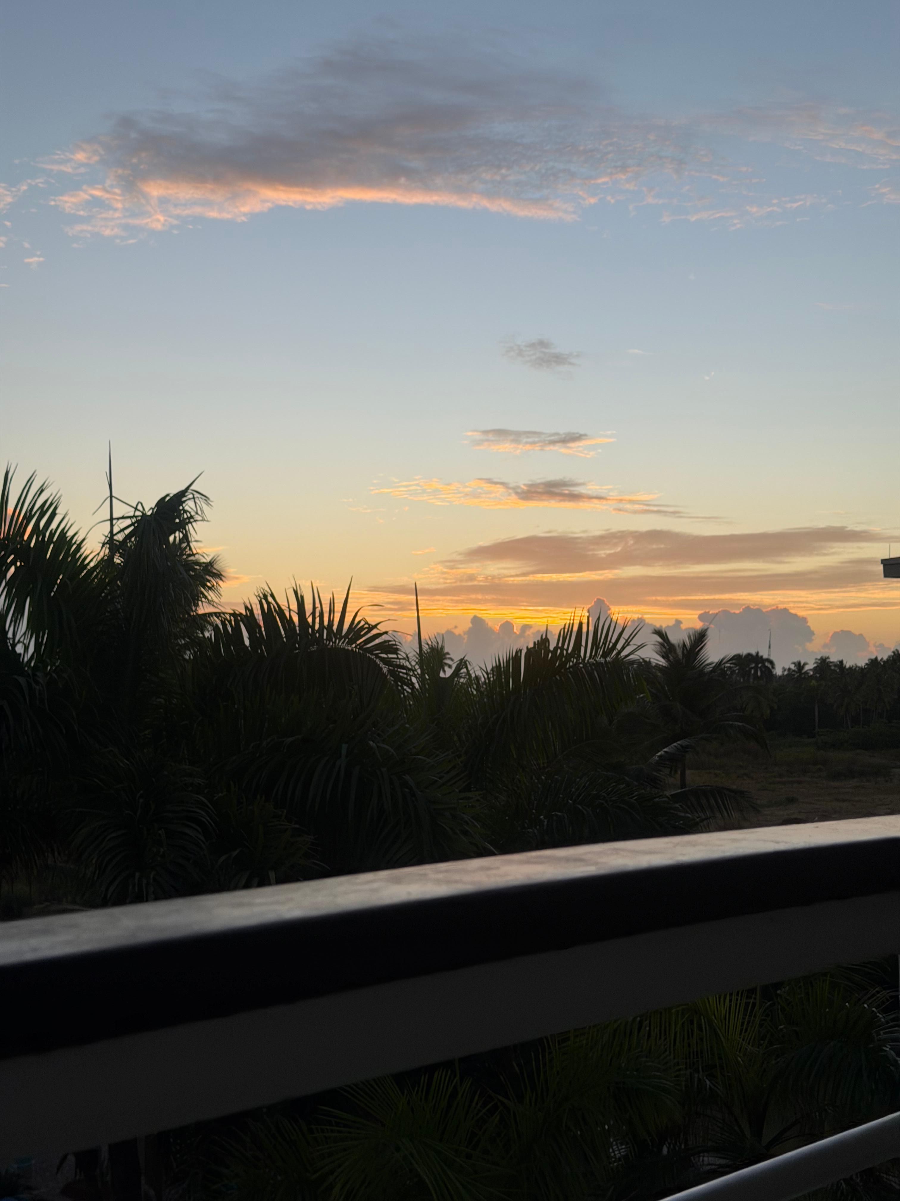 Sunrise from my suite 