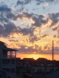 Sunrise from balcony.
