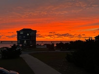 Sunset from the front porch.