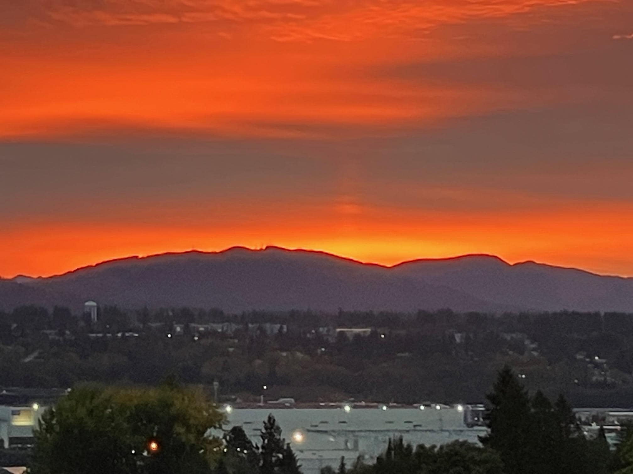 Sunrise off the back deck
