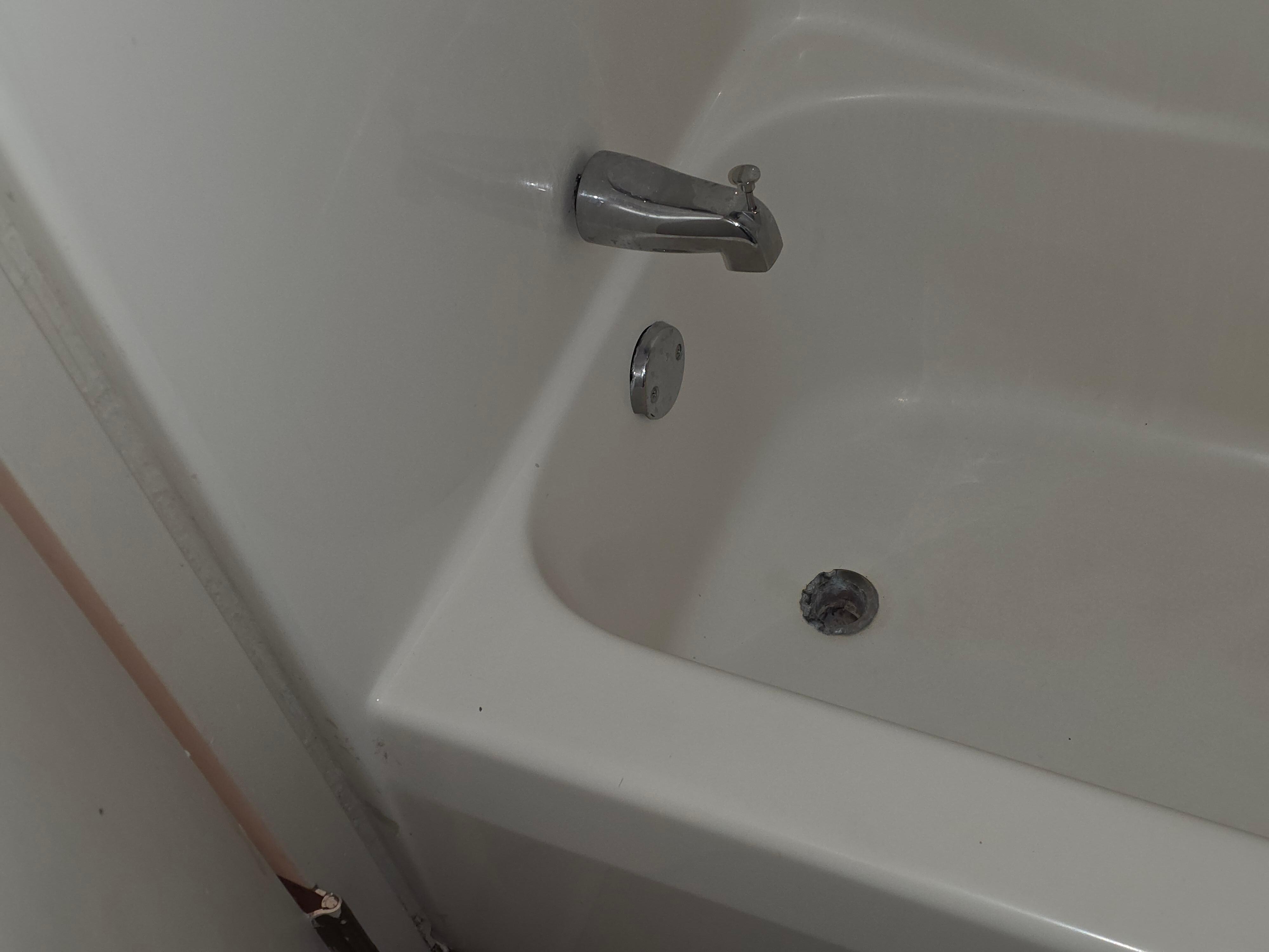Not clean roaches came from  behind broken boarder 