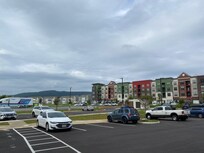 Town Center nestled in the Blue Ridge Mountains.