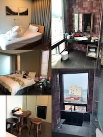 房間空間很大,浴室也很大