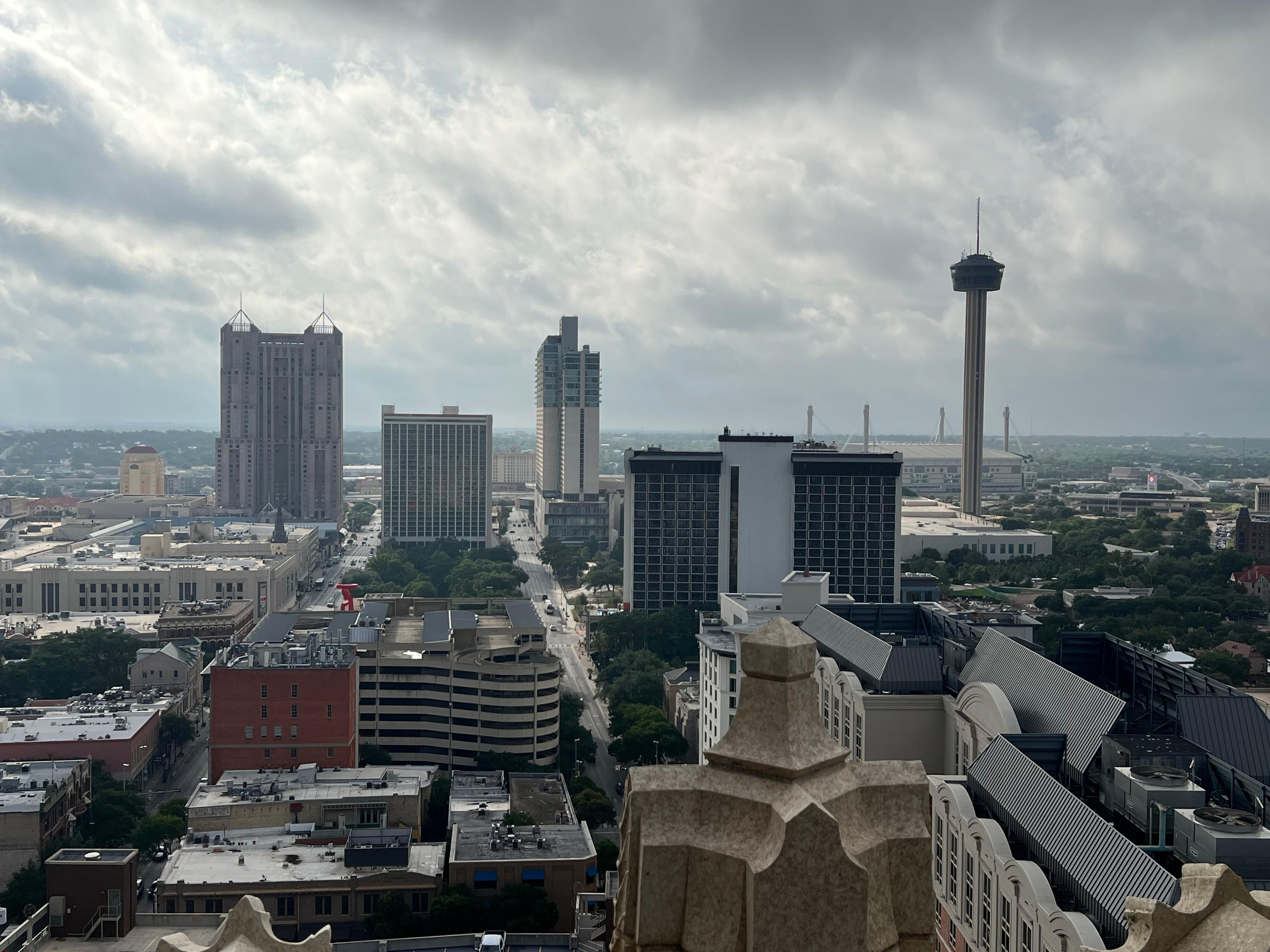 View from the 15th floor courtyard