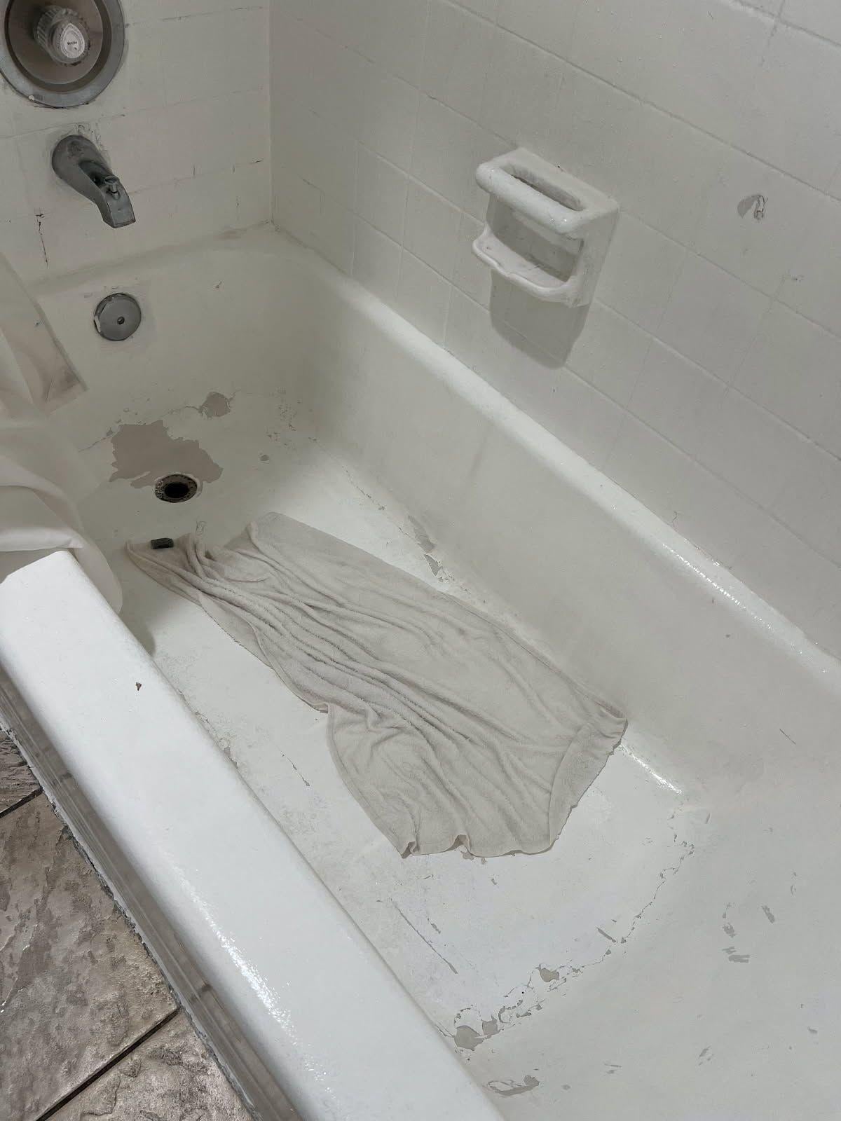 Second bathroom as worst than the first bathroom. 