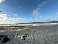 Beach at resort
