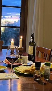 Dining room at the villa