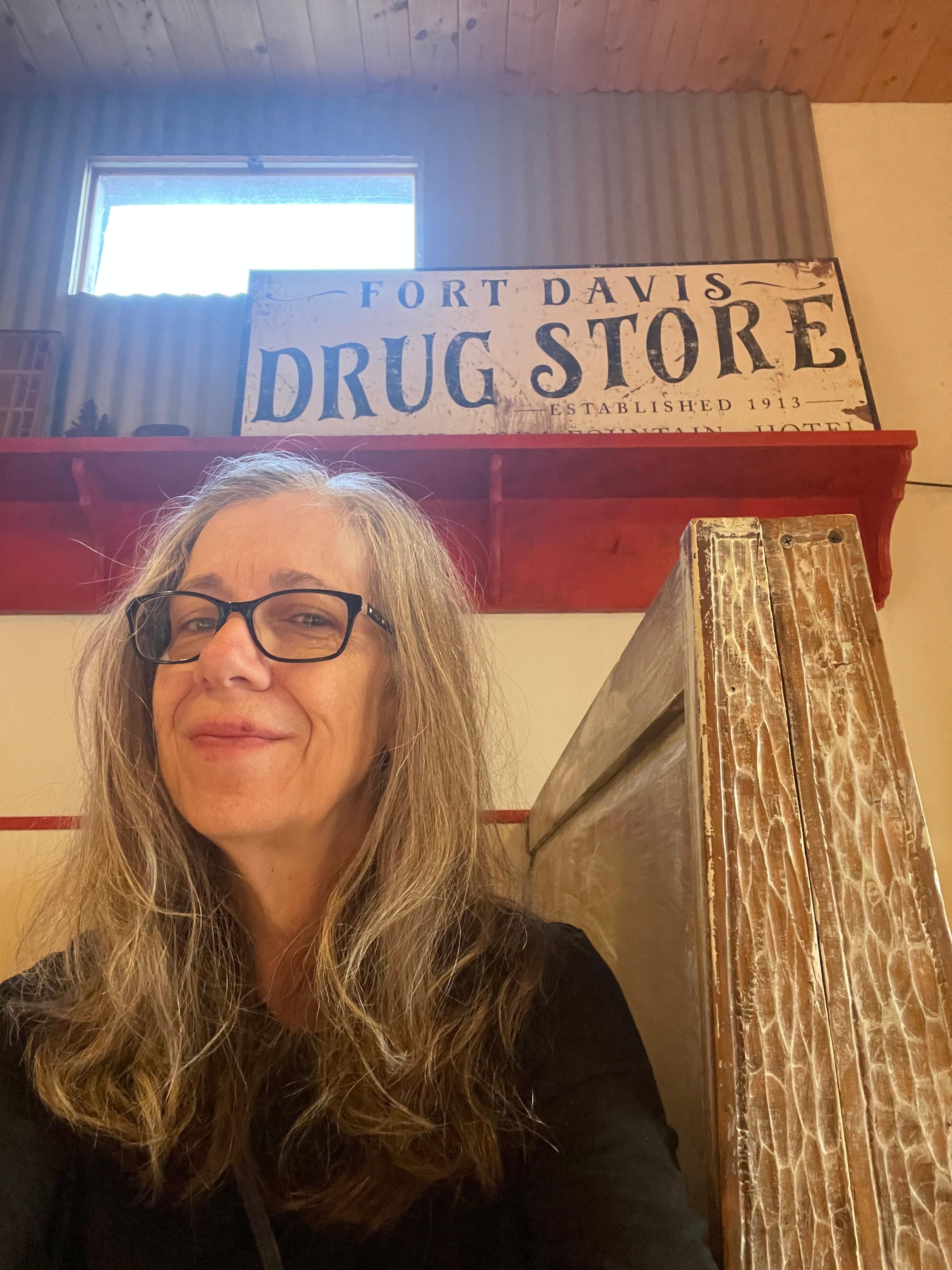 Downstairs in the drug store