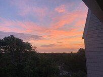 Top balcony view of the sunrise