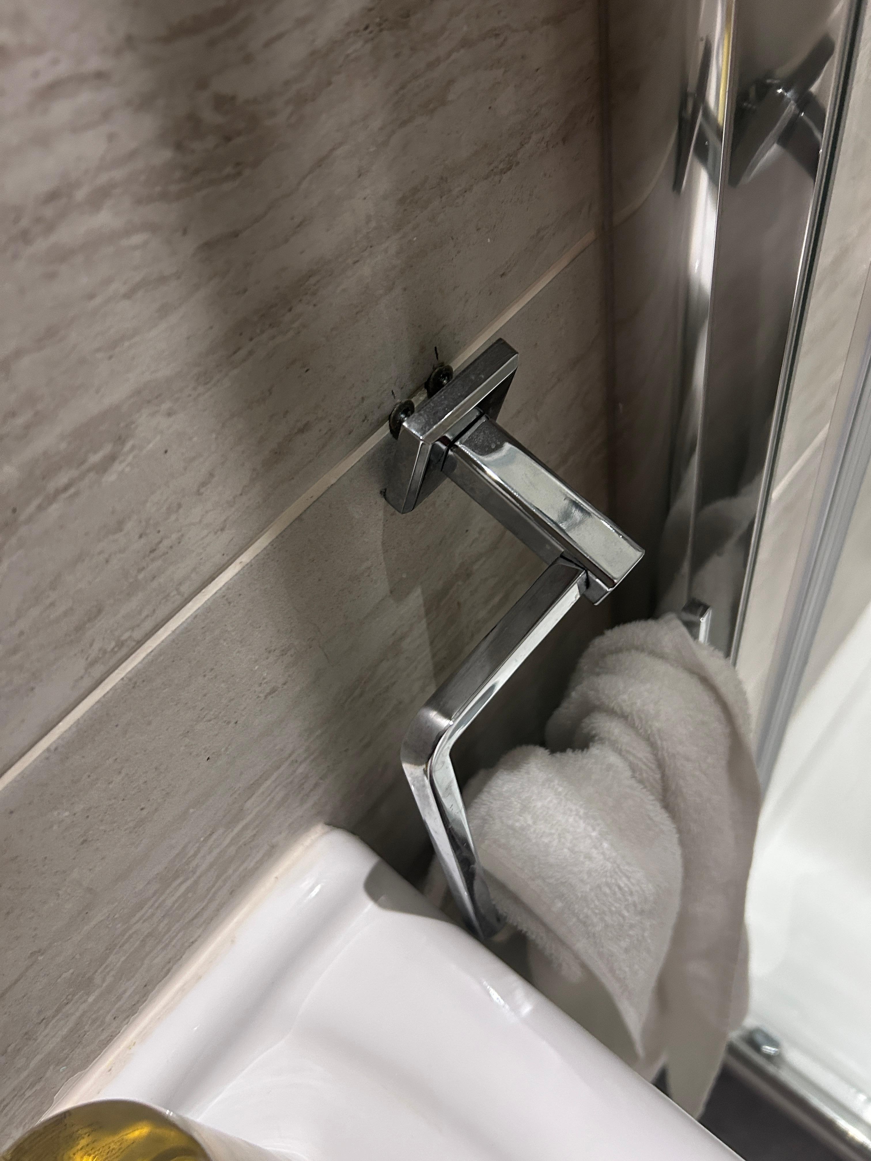 Towel holder falling down