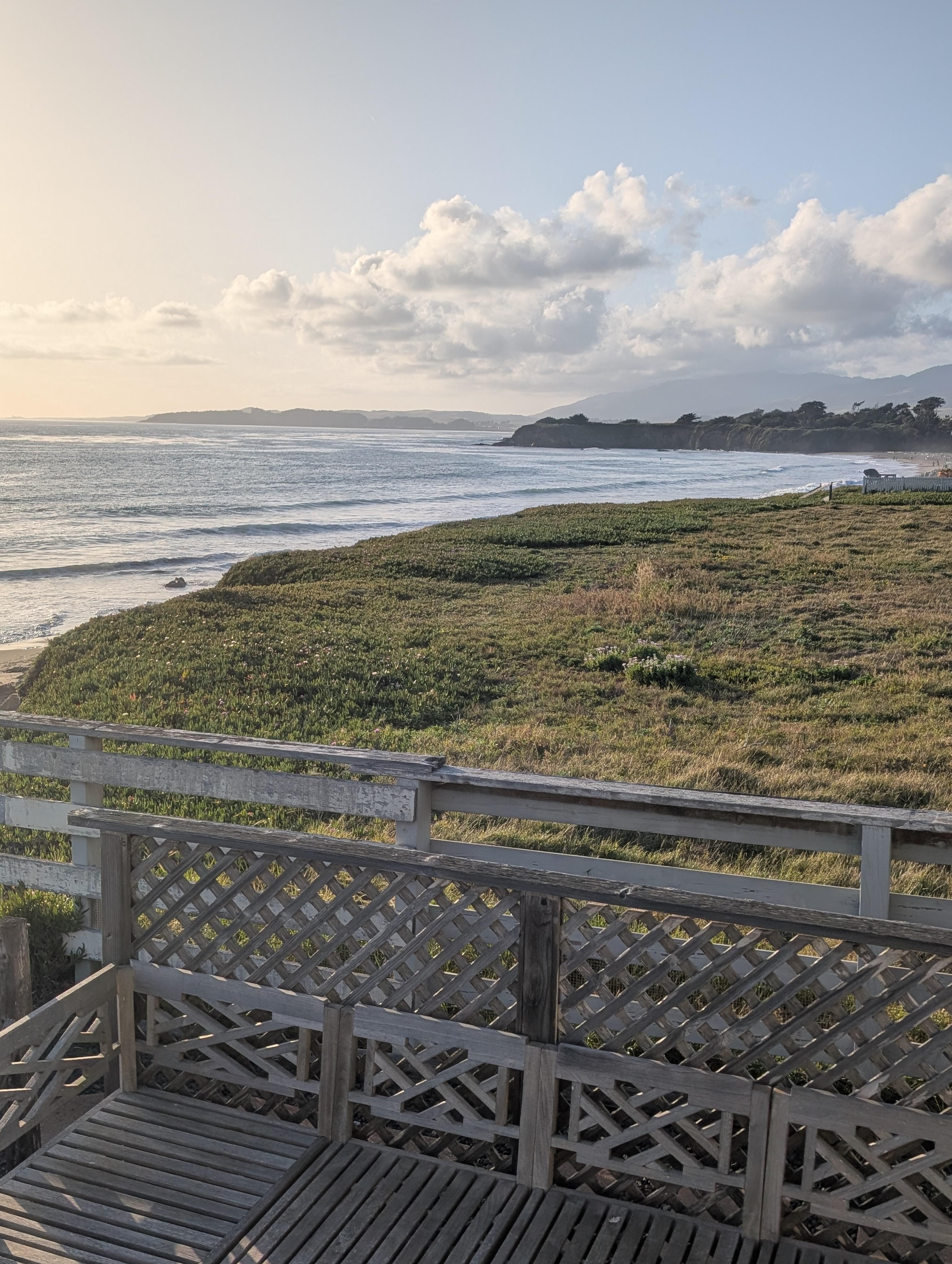 Dazzling view up to the lighthouse 