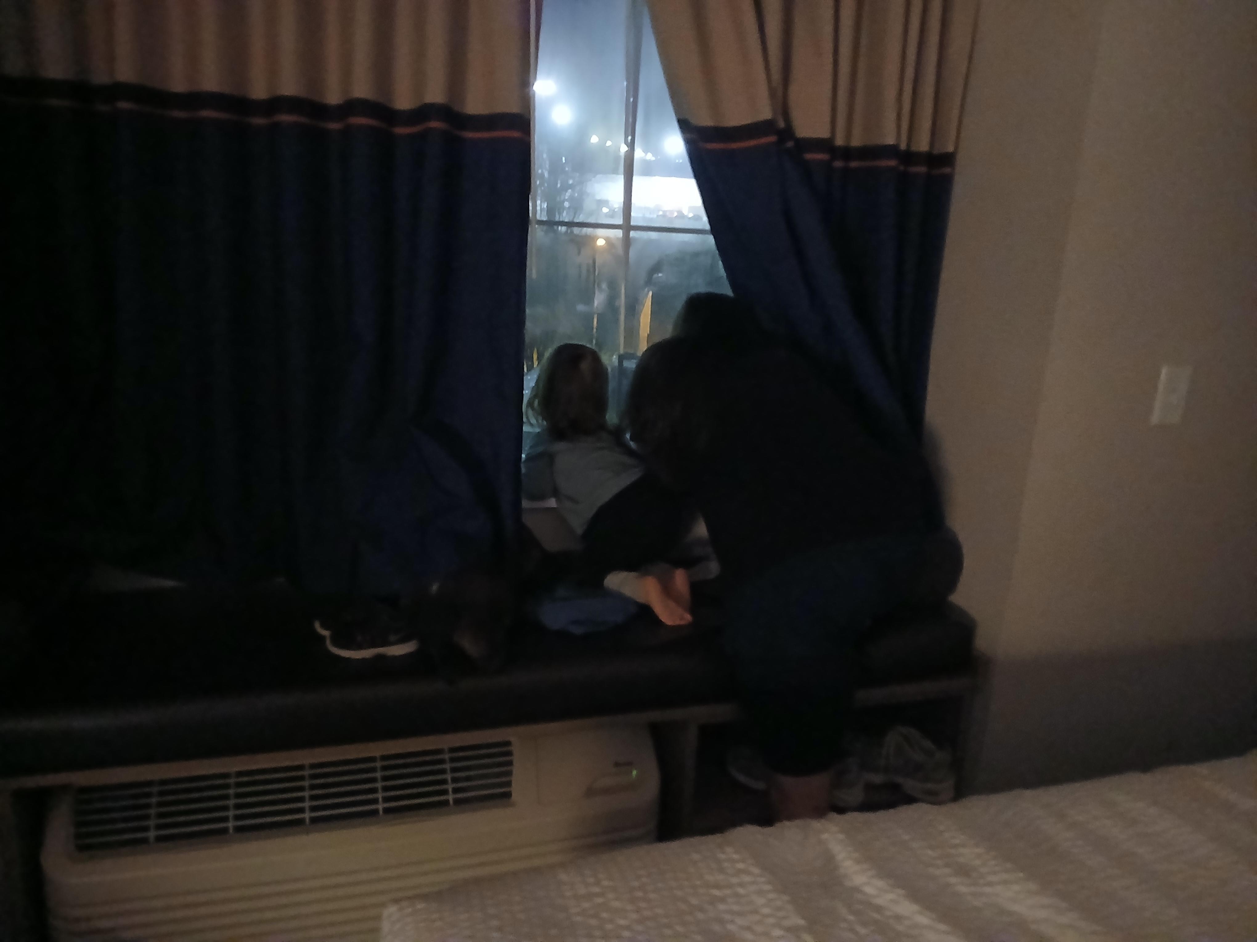 Kids enjoyed the window bench.