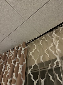 Mosquitoes on ceiling in room.