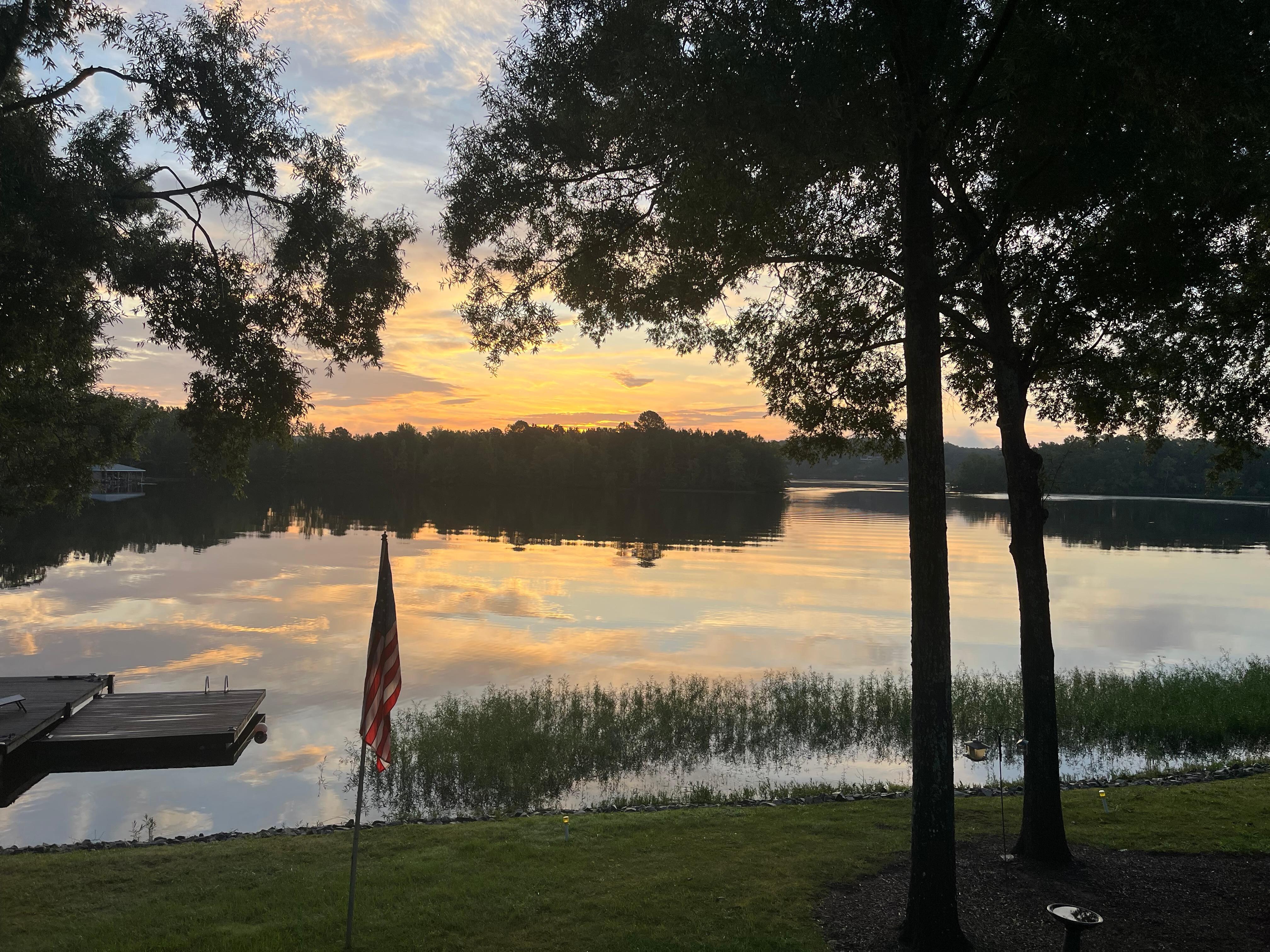 Sunrise at Lake Gaston
