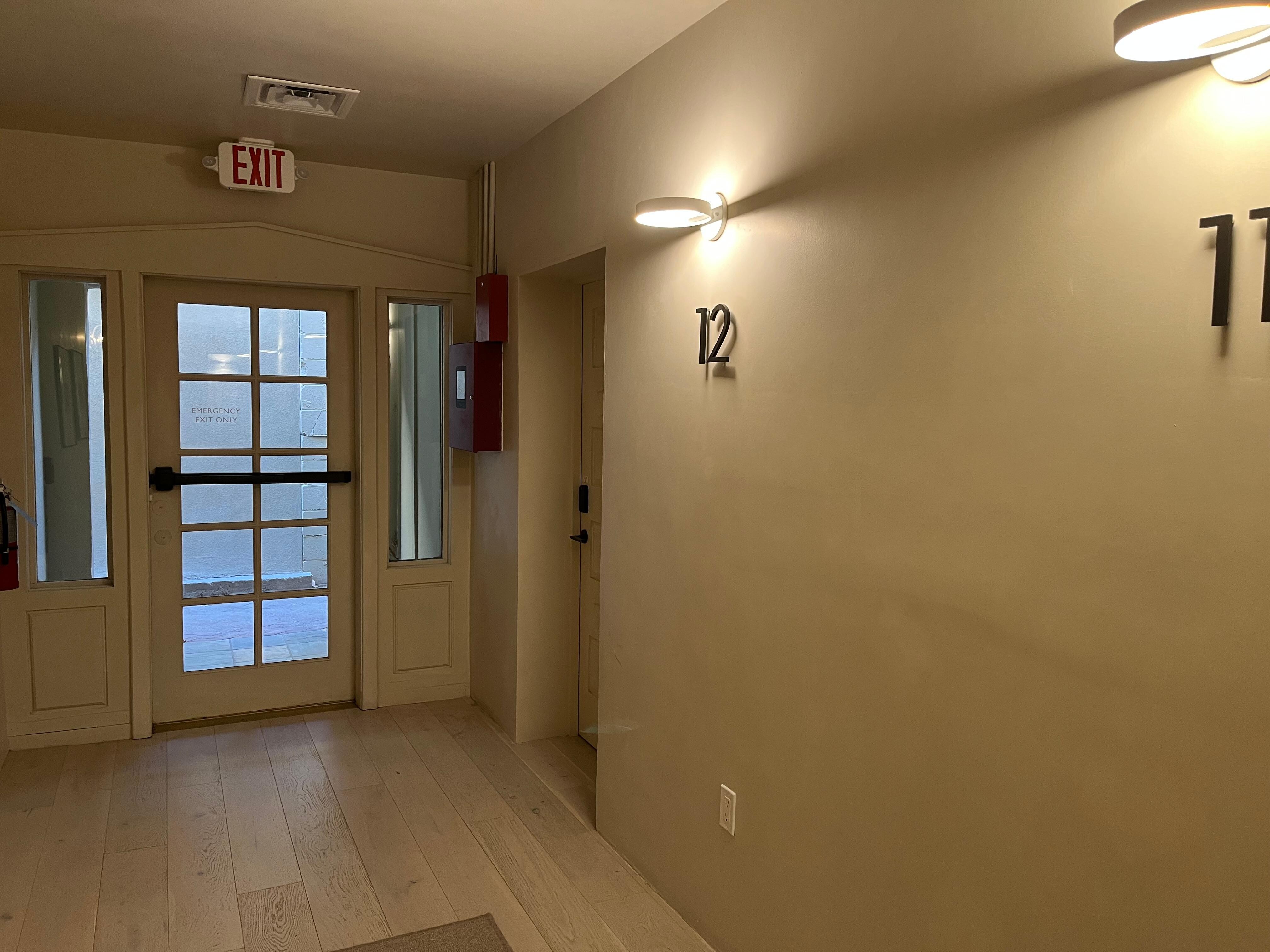 Room 12 and possibly 11 have the tapping from heating ducts running