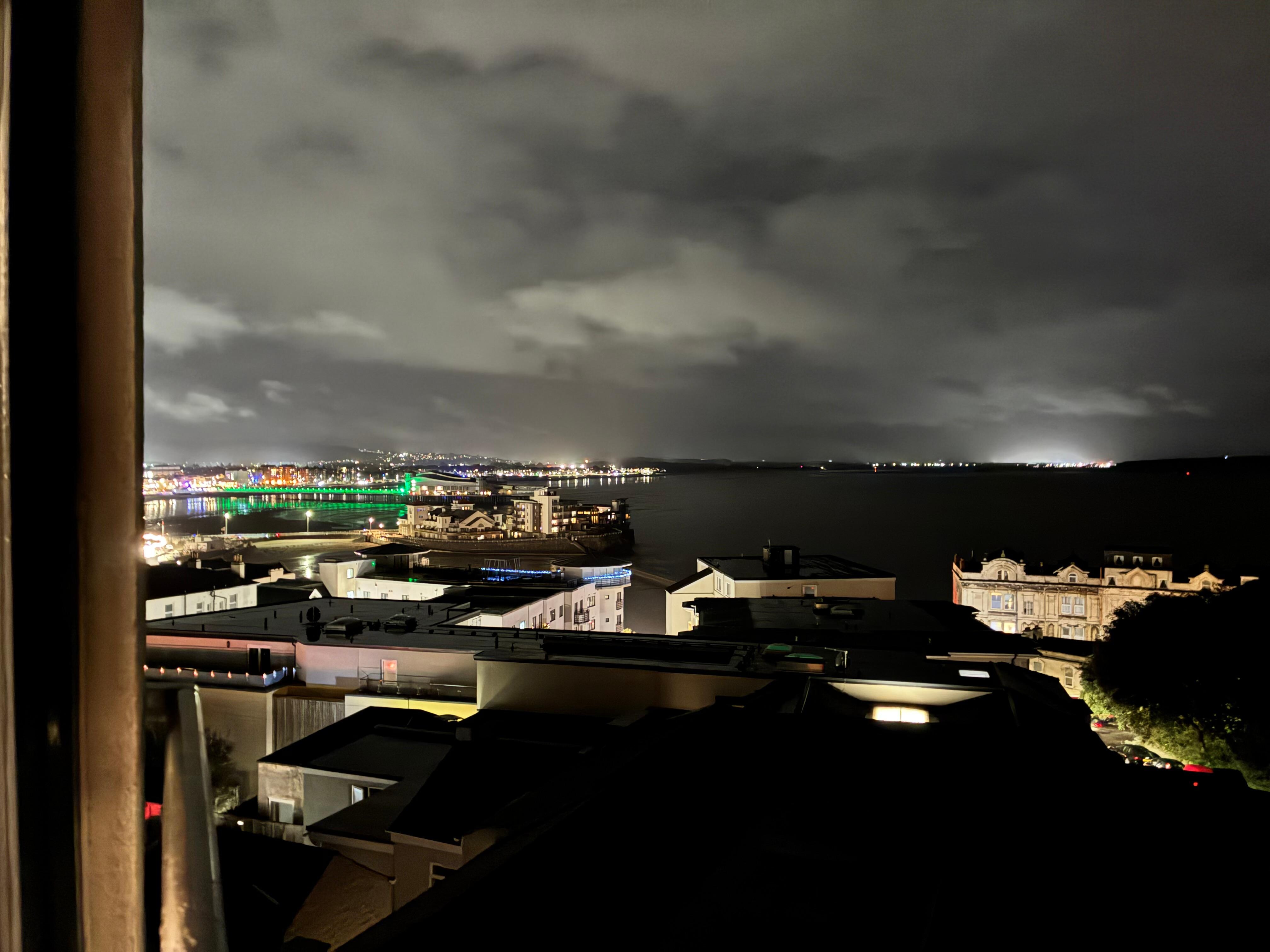 View from the twin room at nigjt