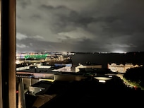 View from the twin room at nigjt