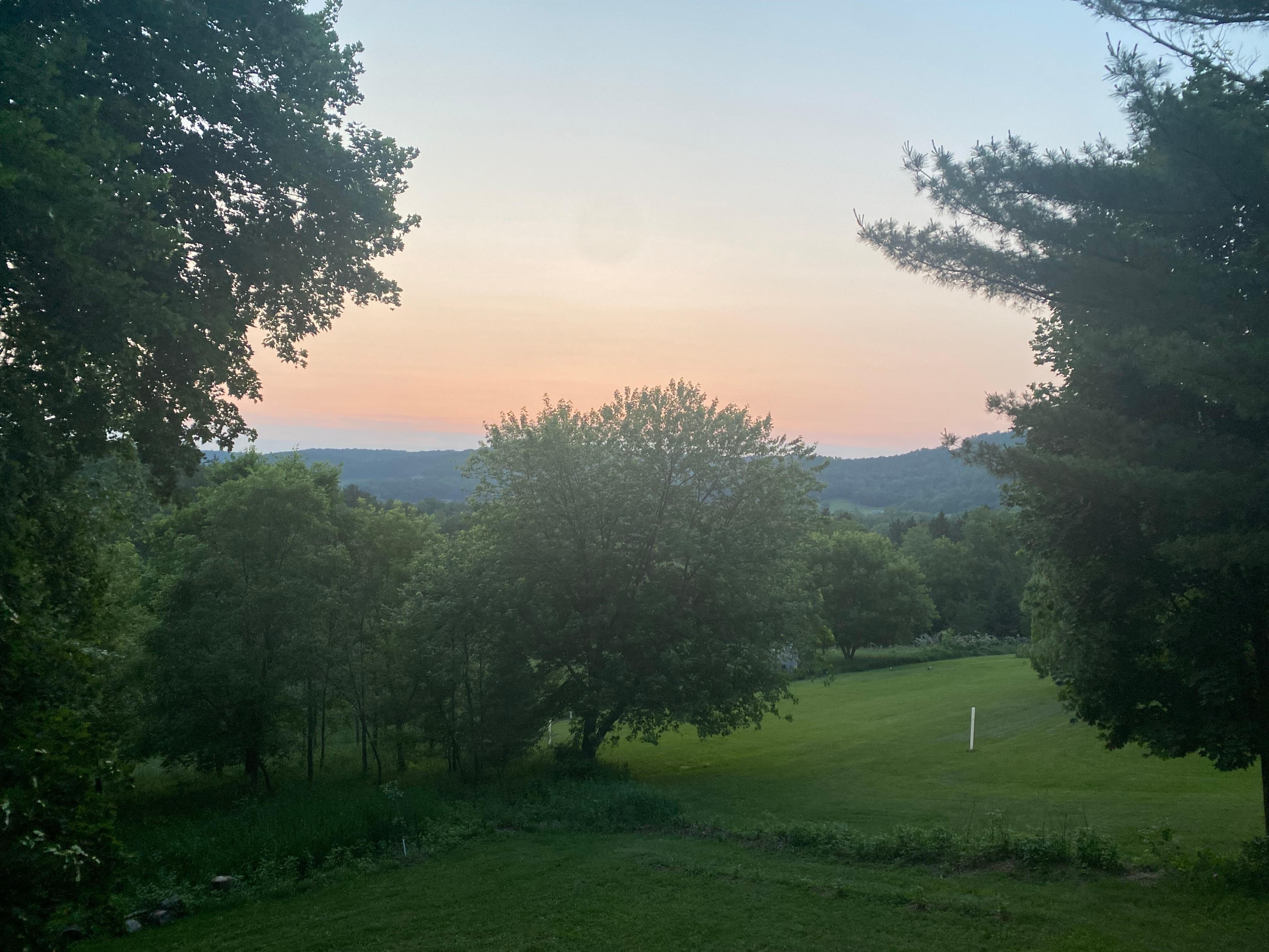 Sunset from back deck