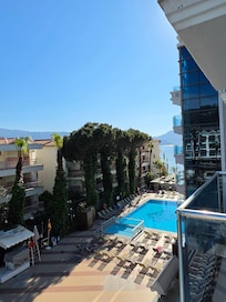 Blick aus dem Balkon