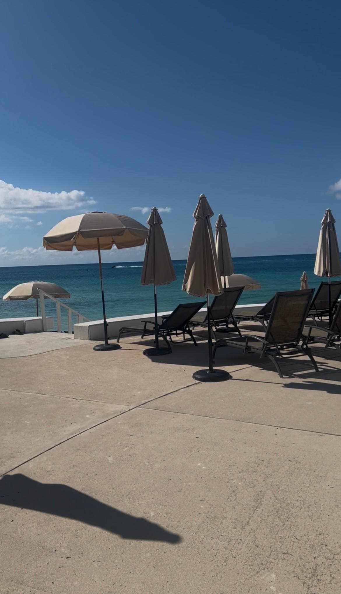 Pool overlooking beach