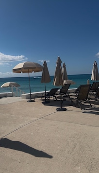 Pool overlooking beach