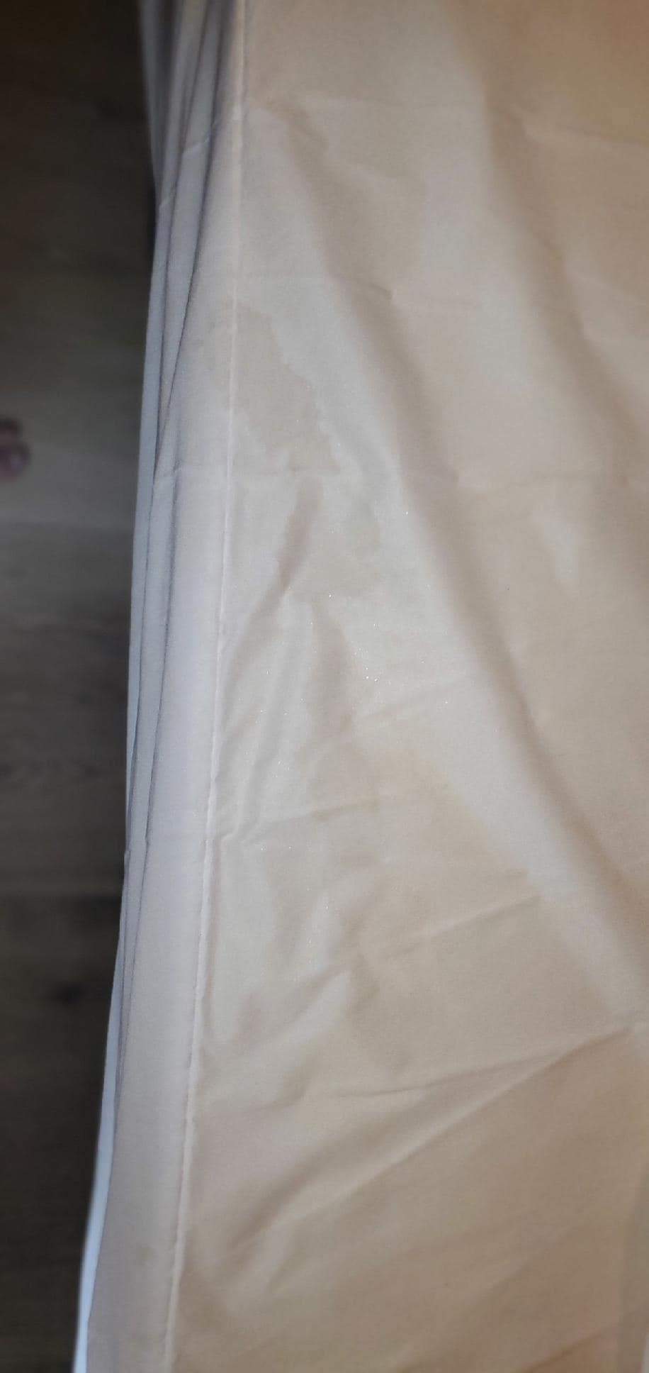 Stains on bed 