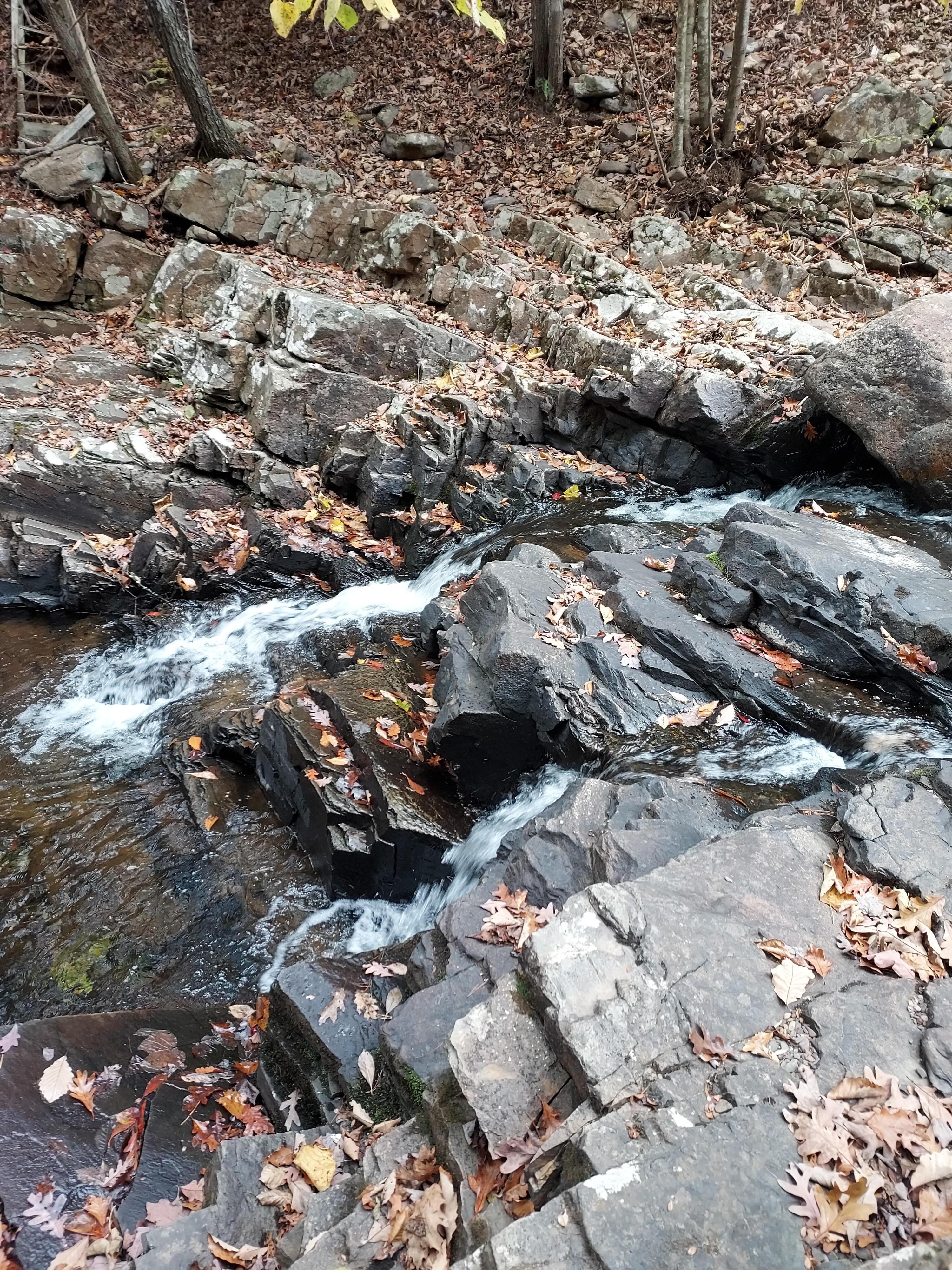 The small waterfall on property was so nice! 
