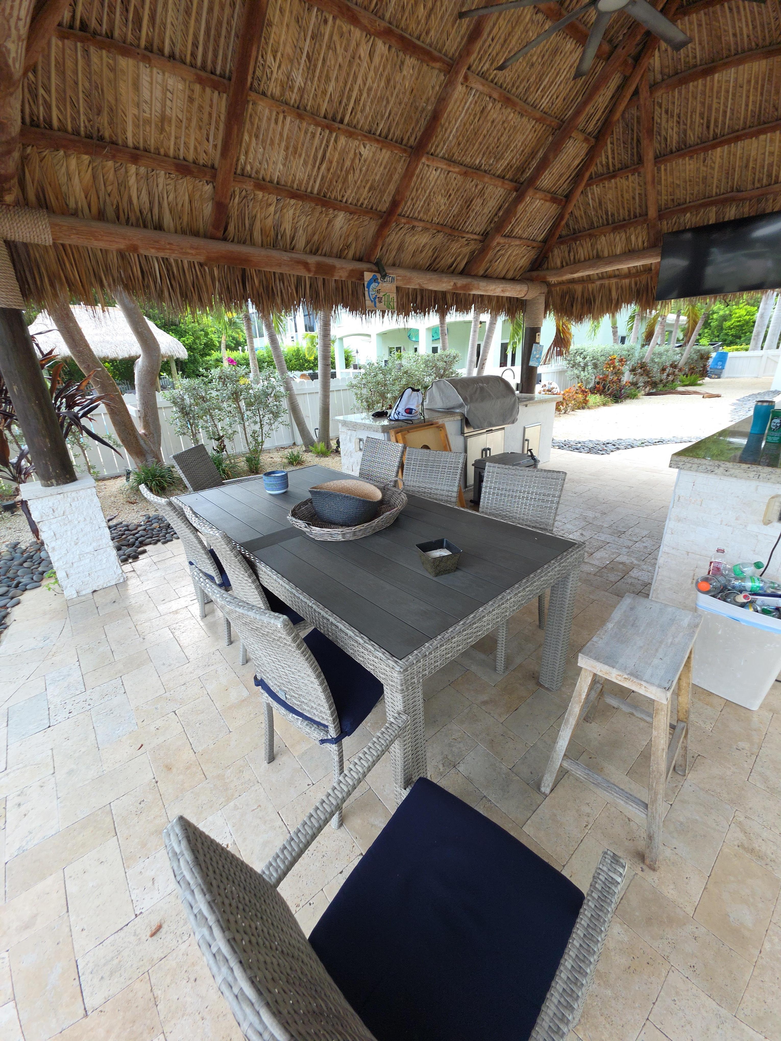 Great outdoor seating.