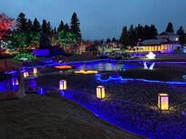 Light festival at the Japanese gardens