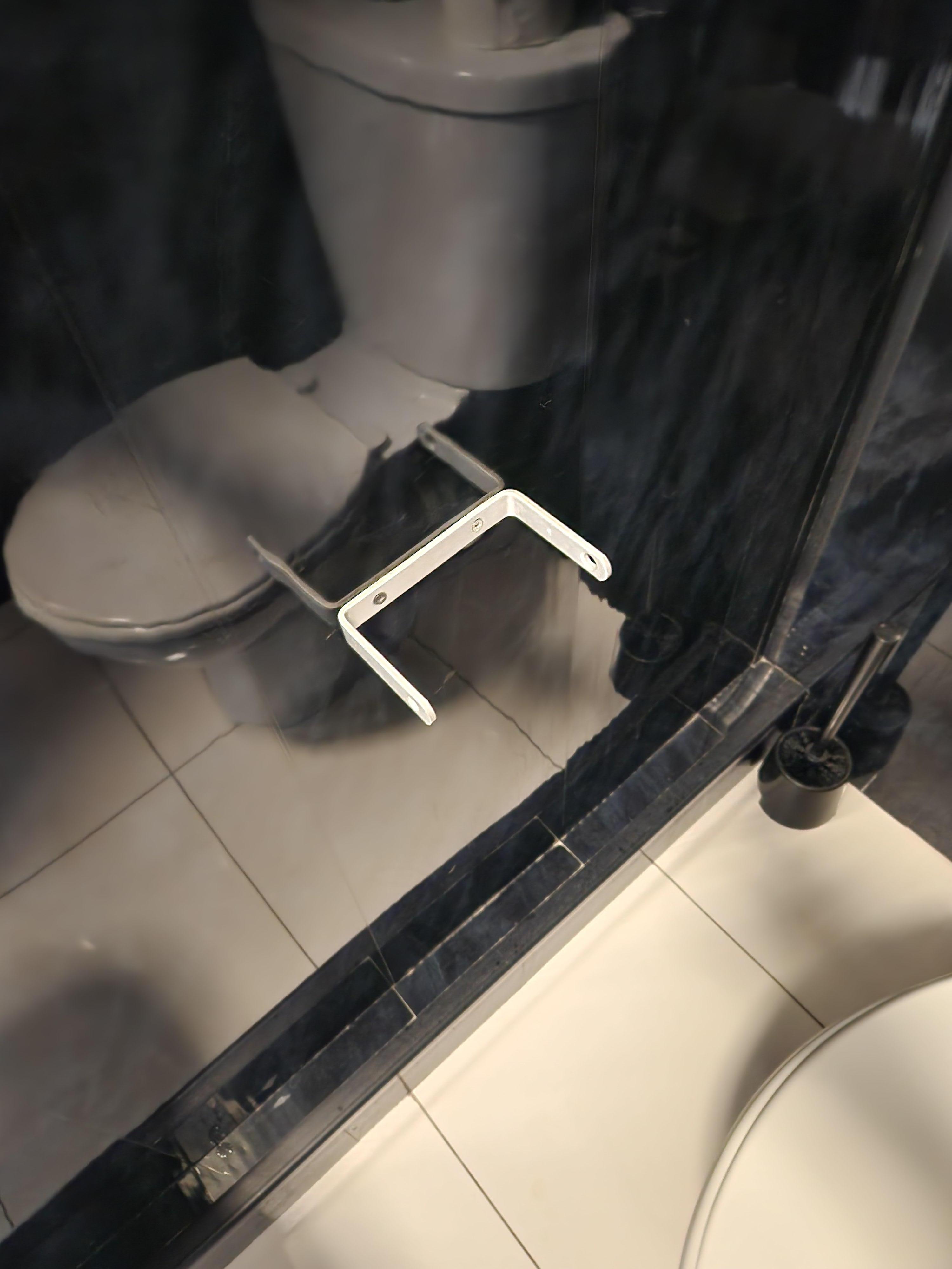 Loo roll holder missing presumed stolen