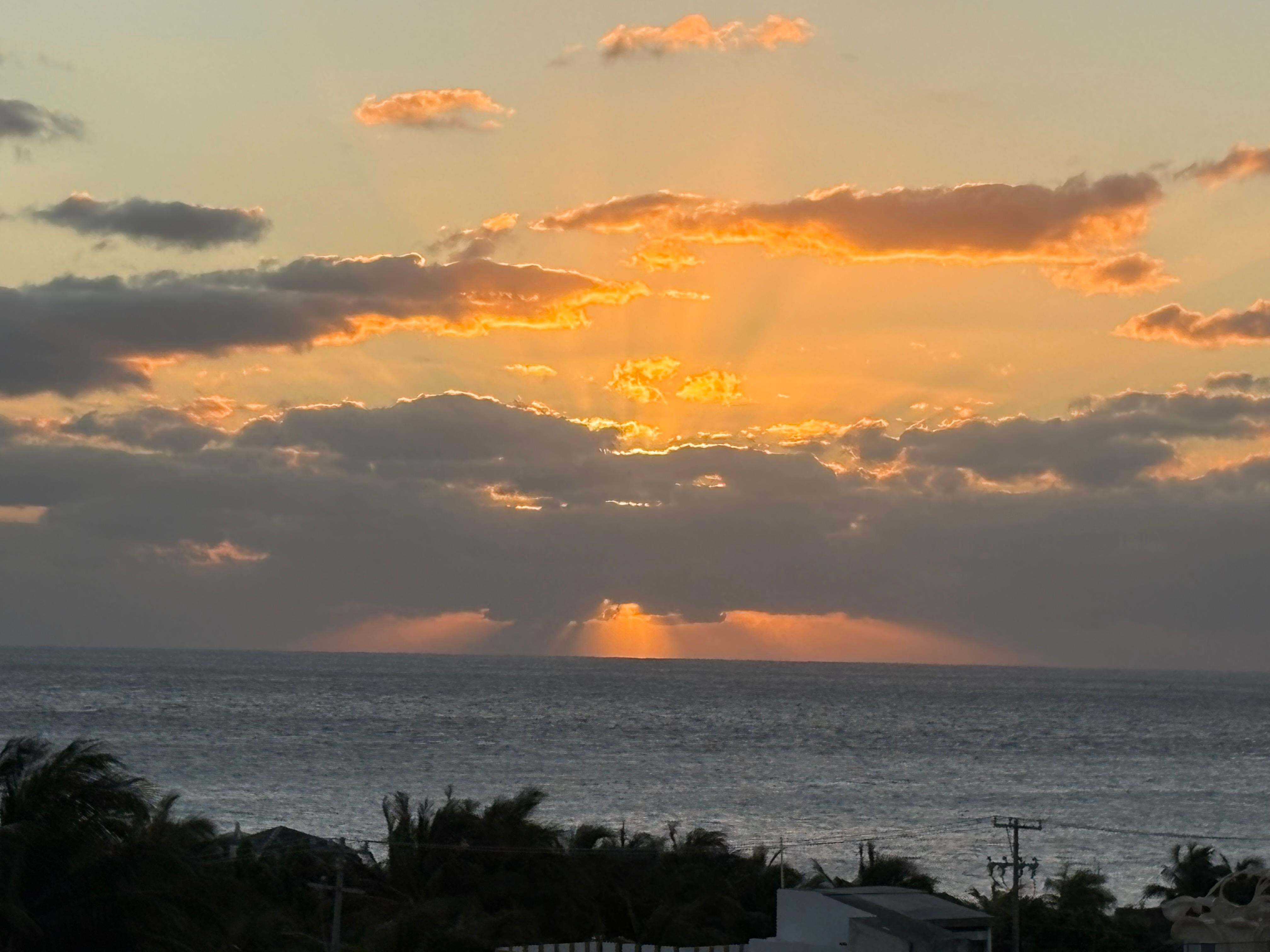 Sunrise from the rooftop … perfection. 