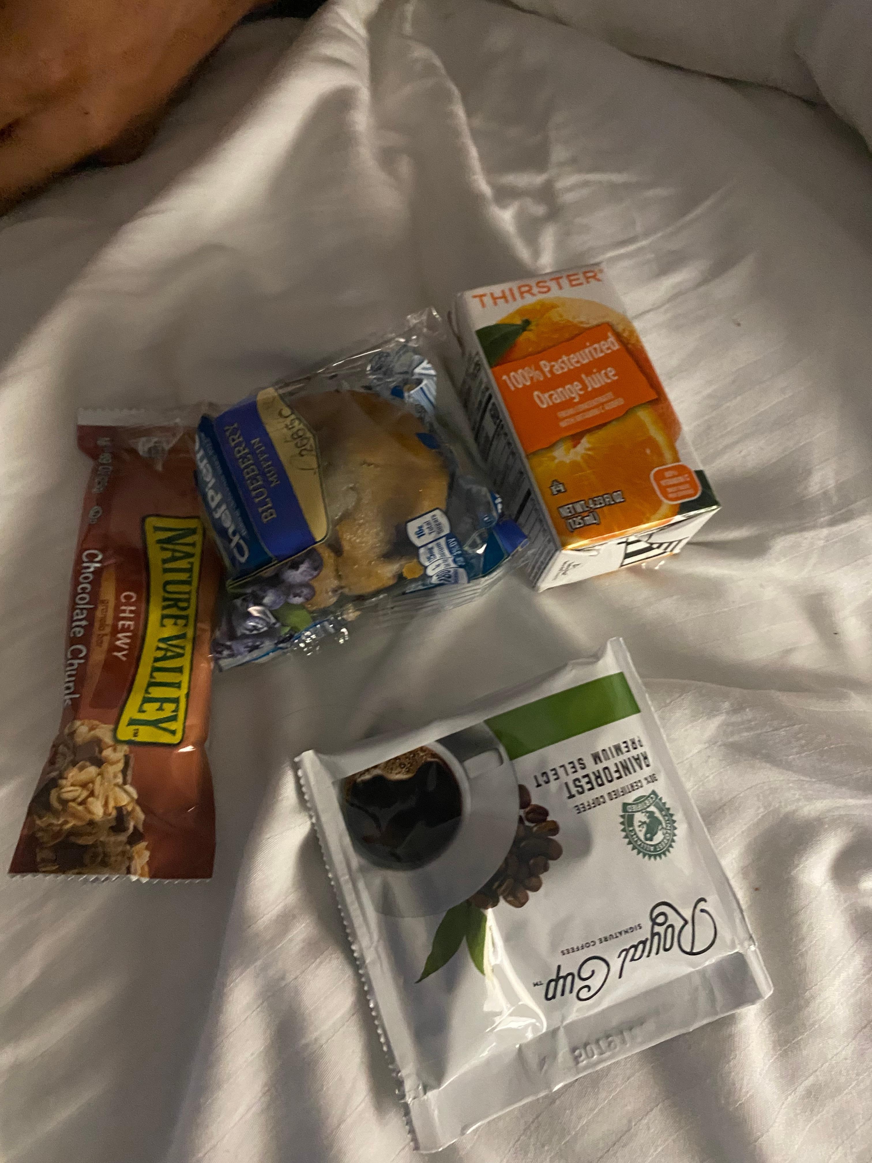 Brown bag continental breakfast guest could have still chosen there own