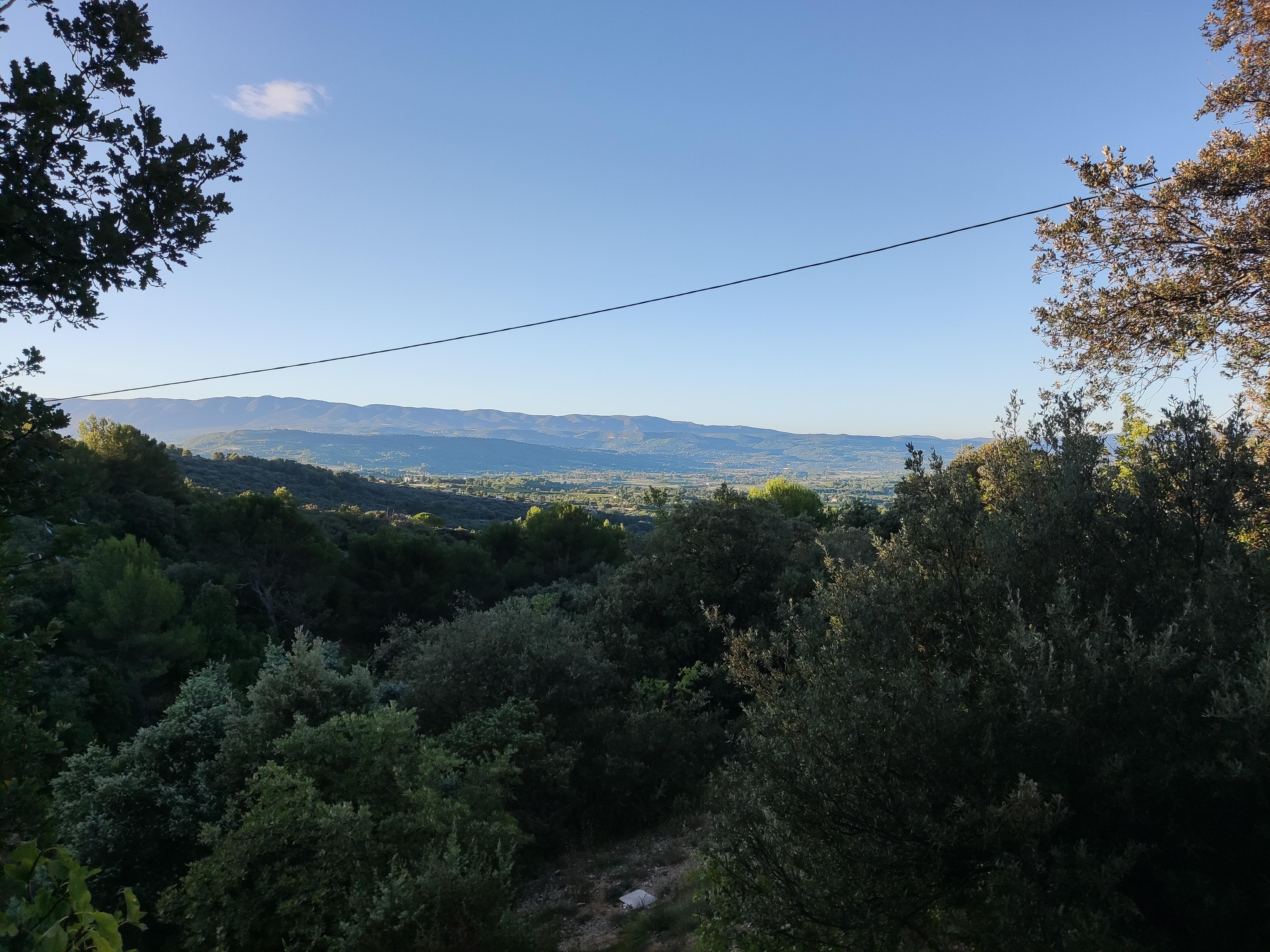 Vue depuis la terrasse.