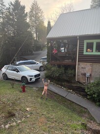 We were able to park 3 good sized vehicles safely.