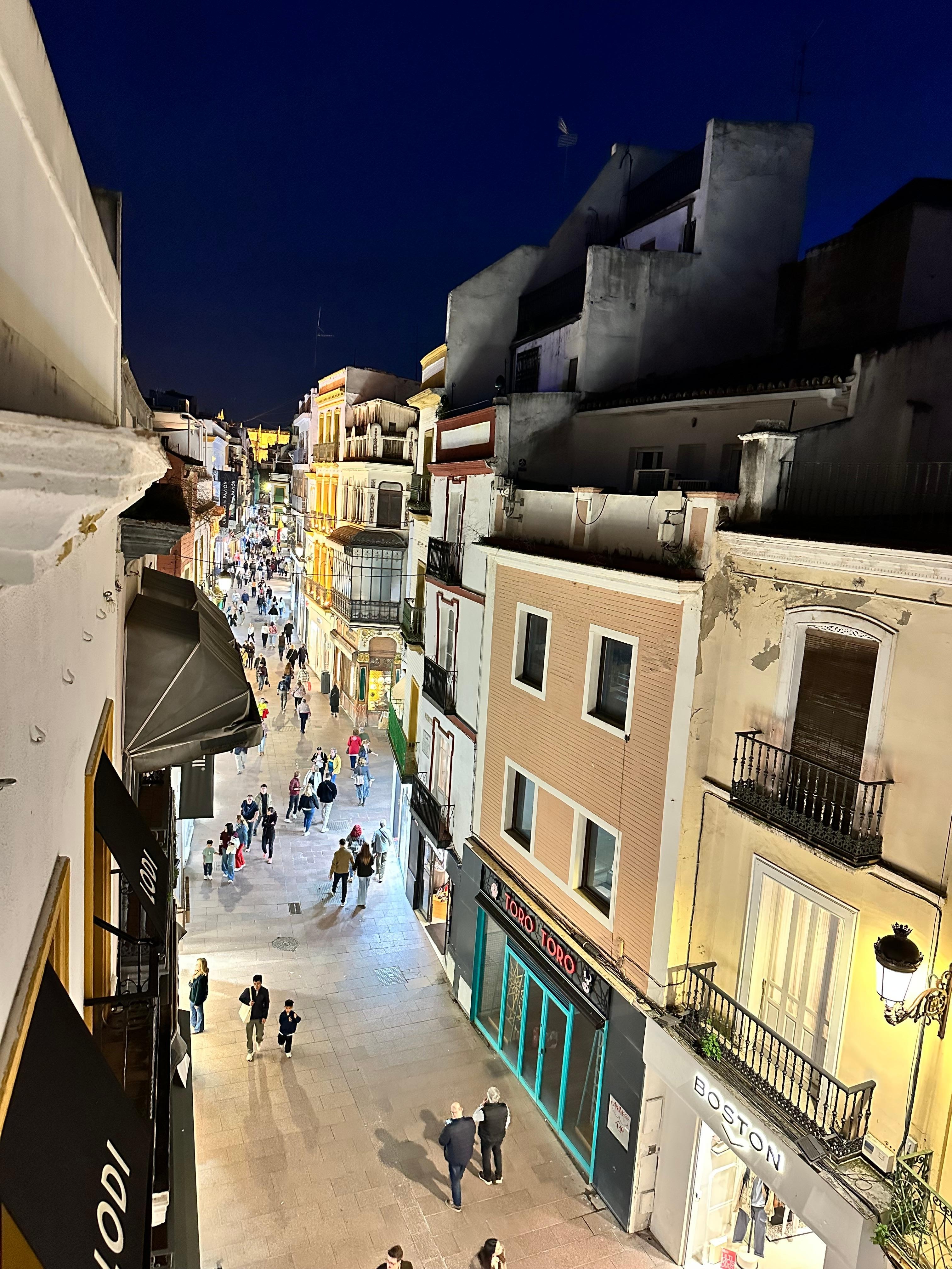 View from top floor room