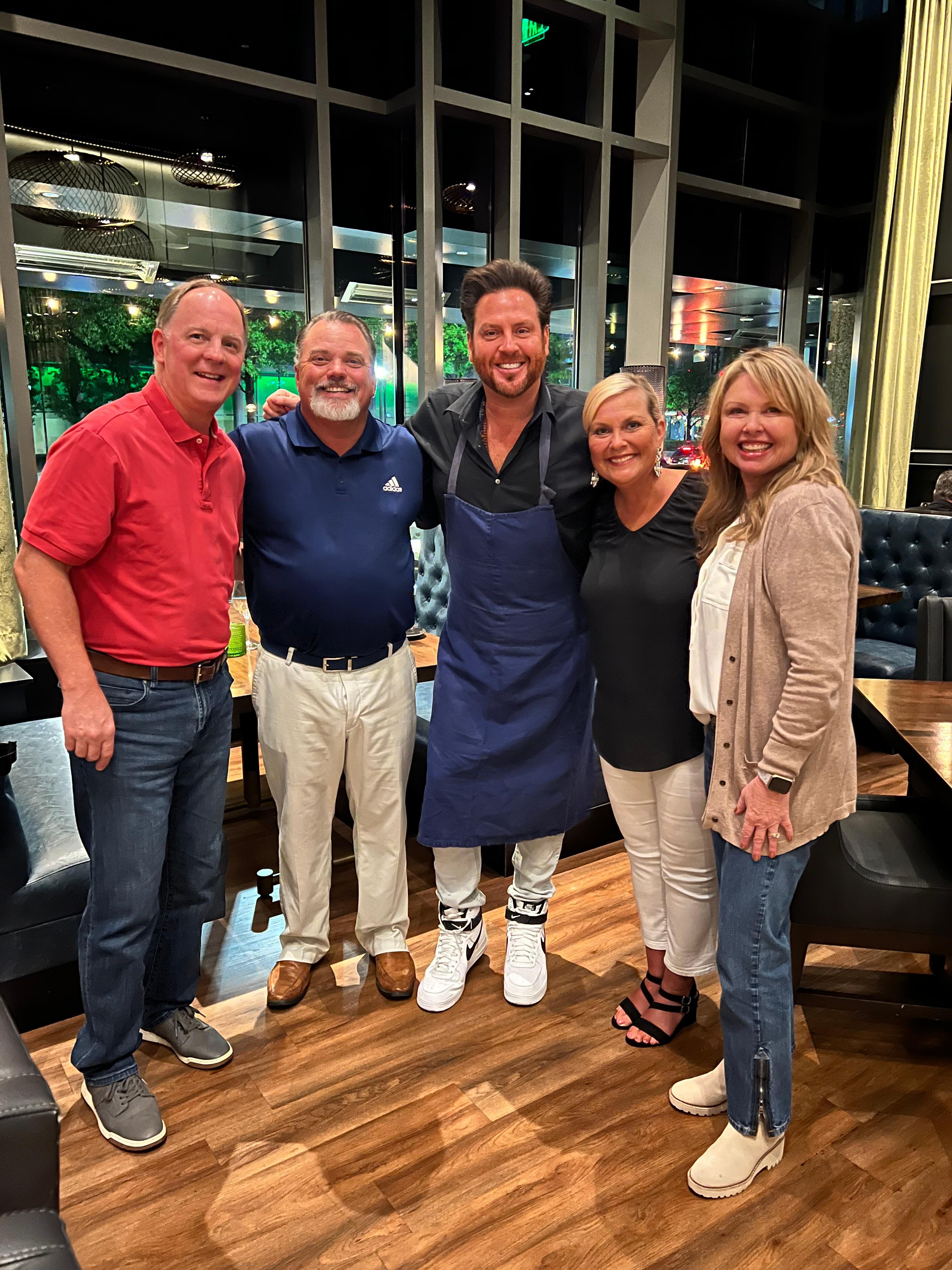 Chef Scott Conant stopped by our table