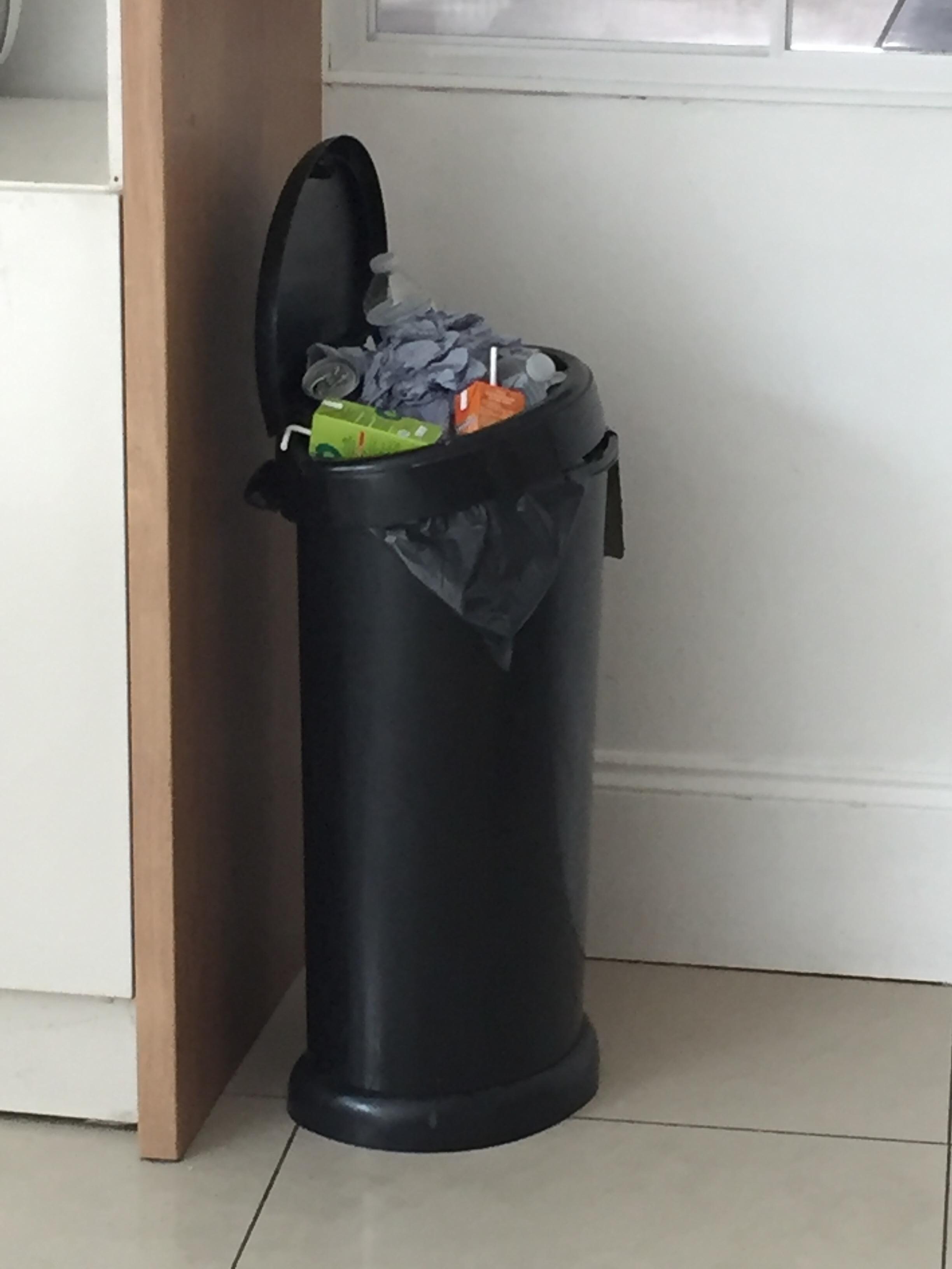 Overflowing bins