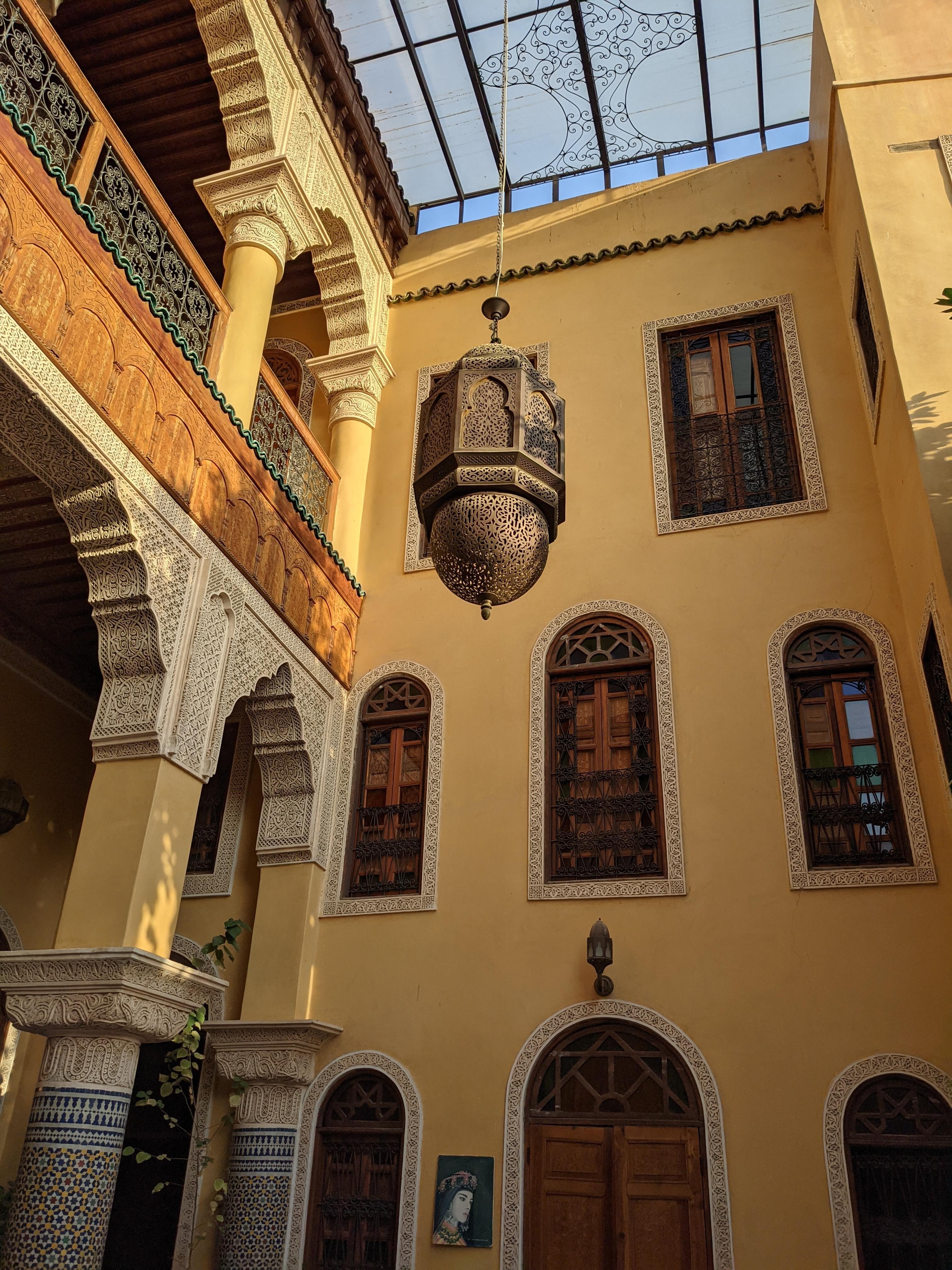 The interior courtyard.