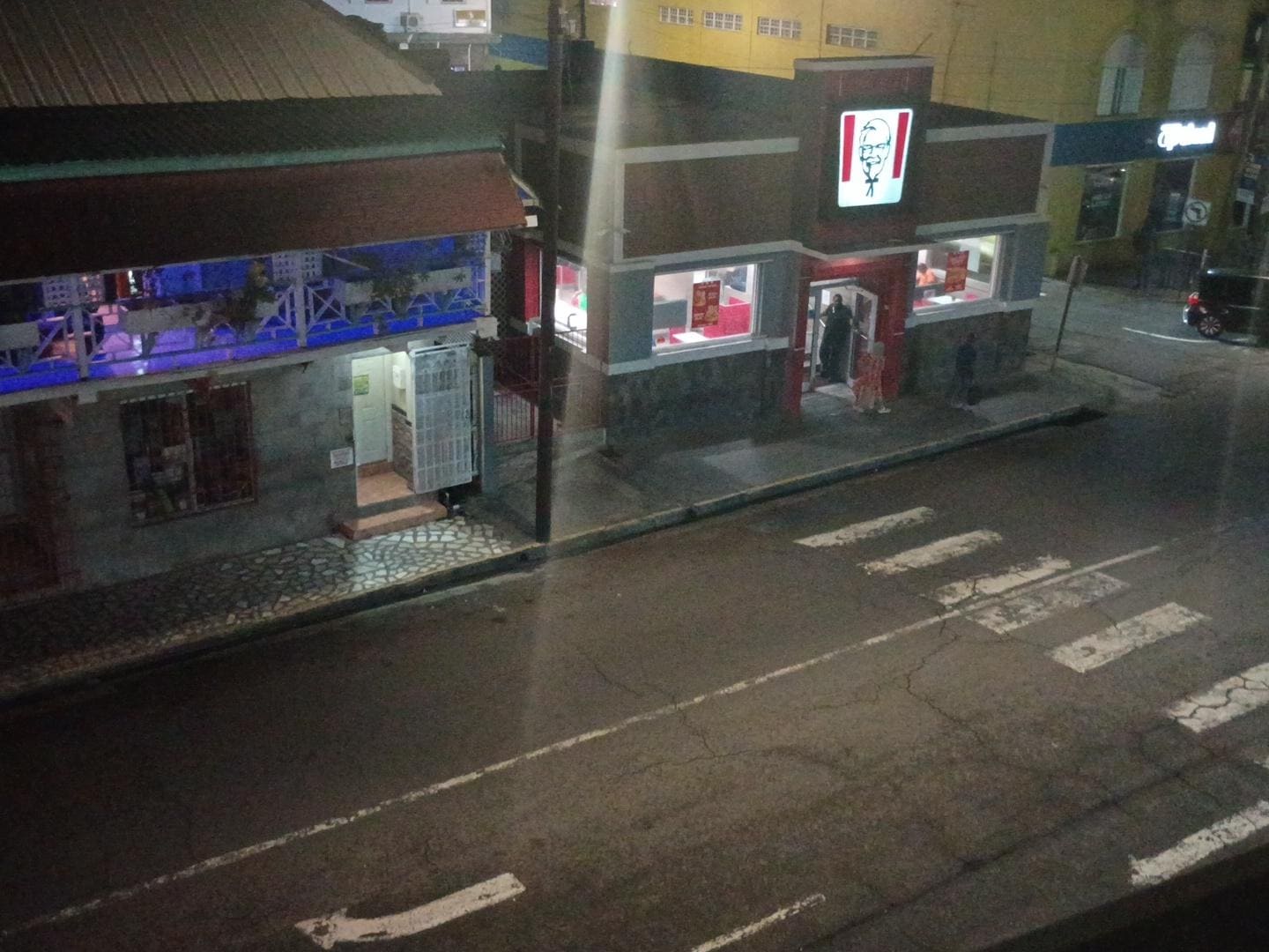 Directly across from KFC