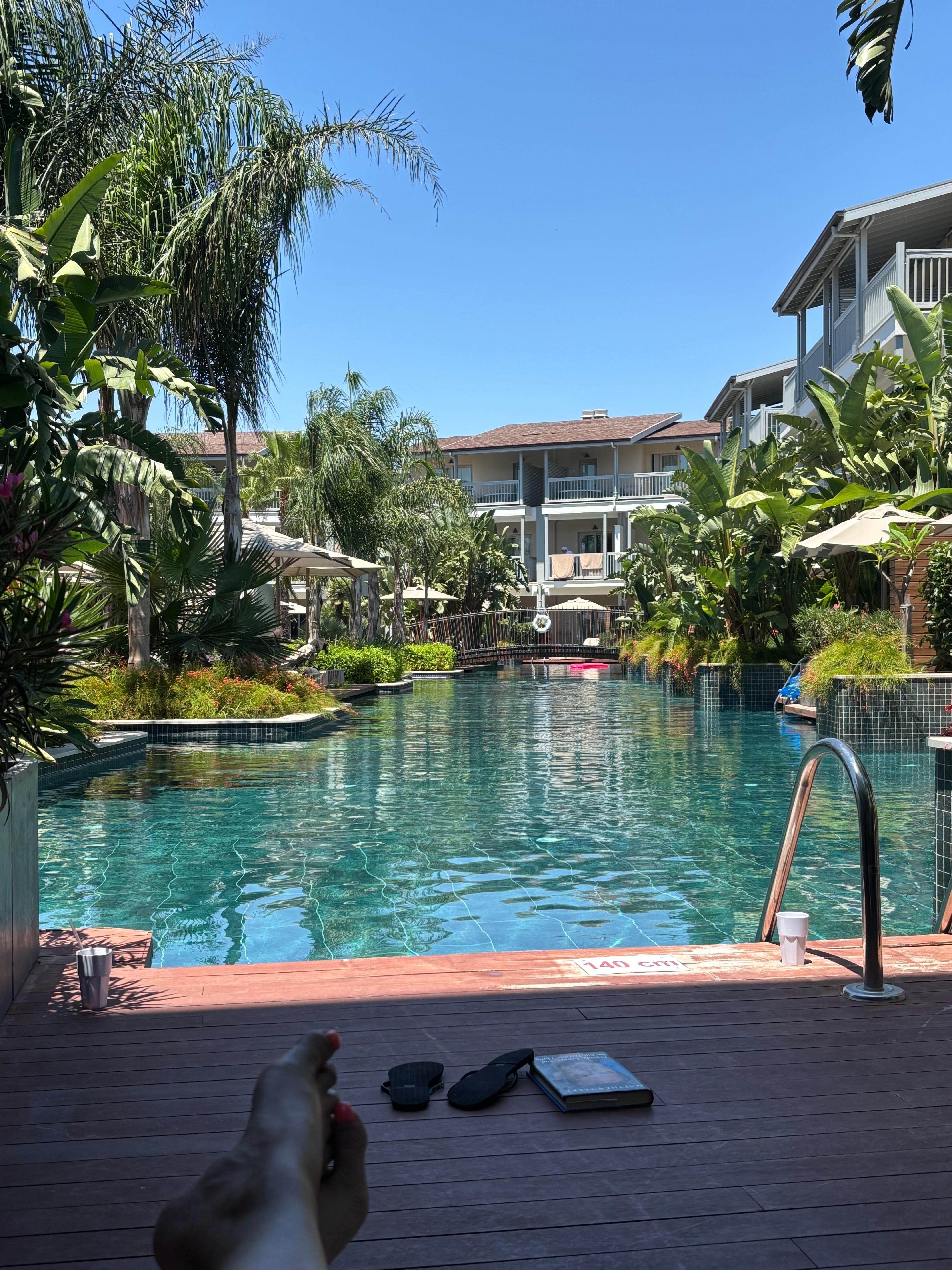 Luxury of swim up room week worth it. 