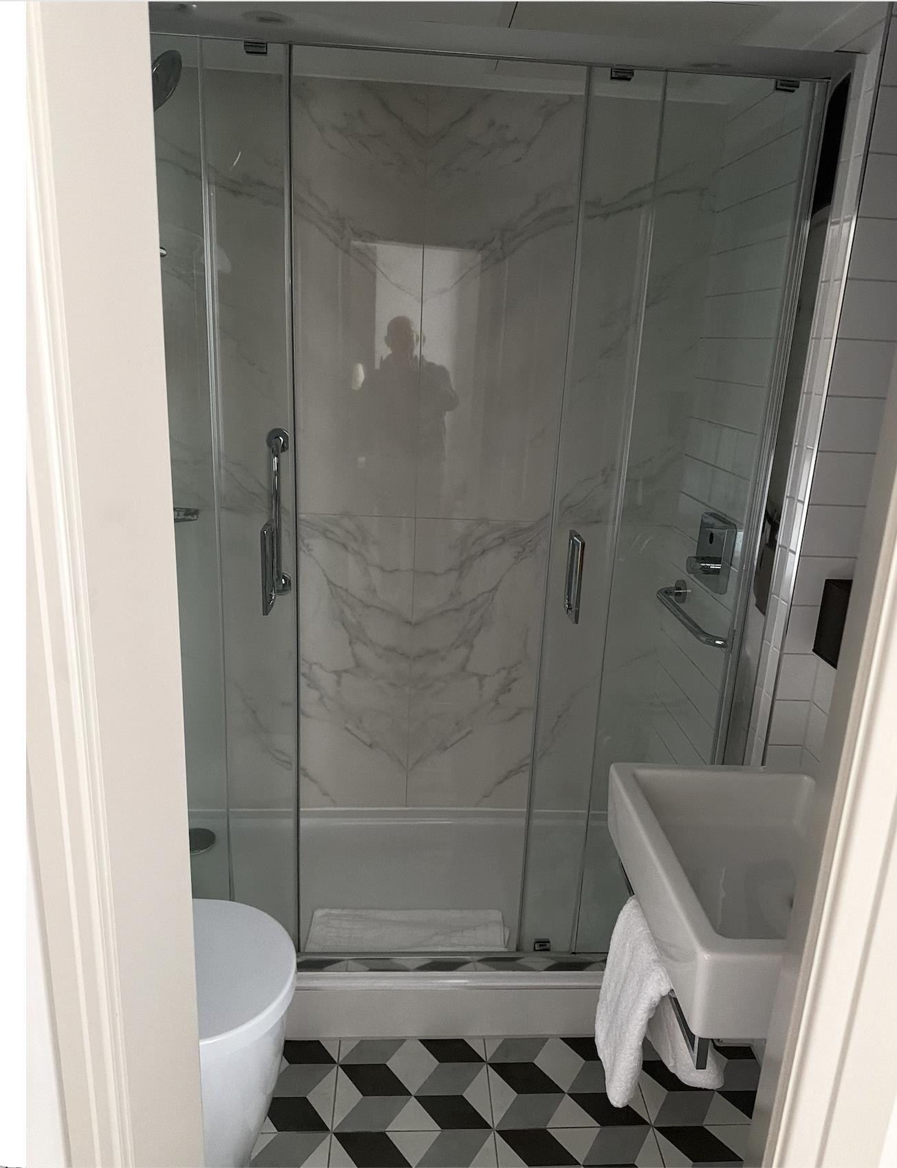 Bathroom was perfect with a good sized shower and great water pressure!