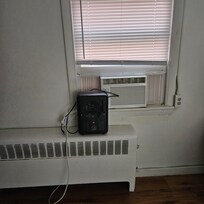 Yes portable heater on the radiator