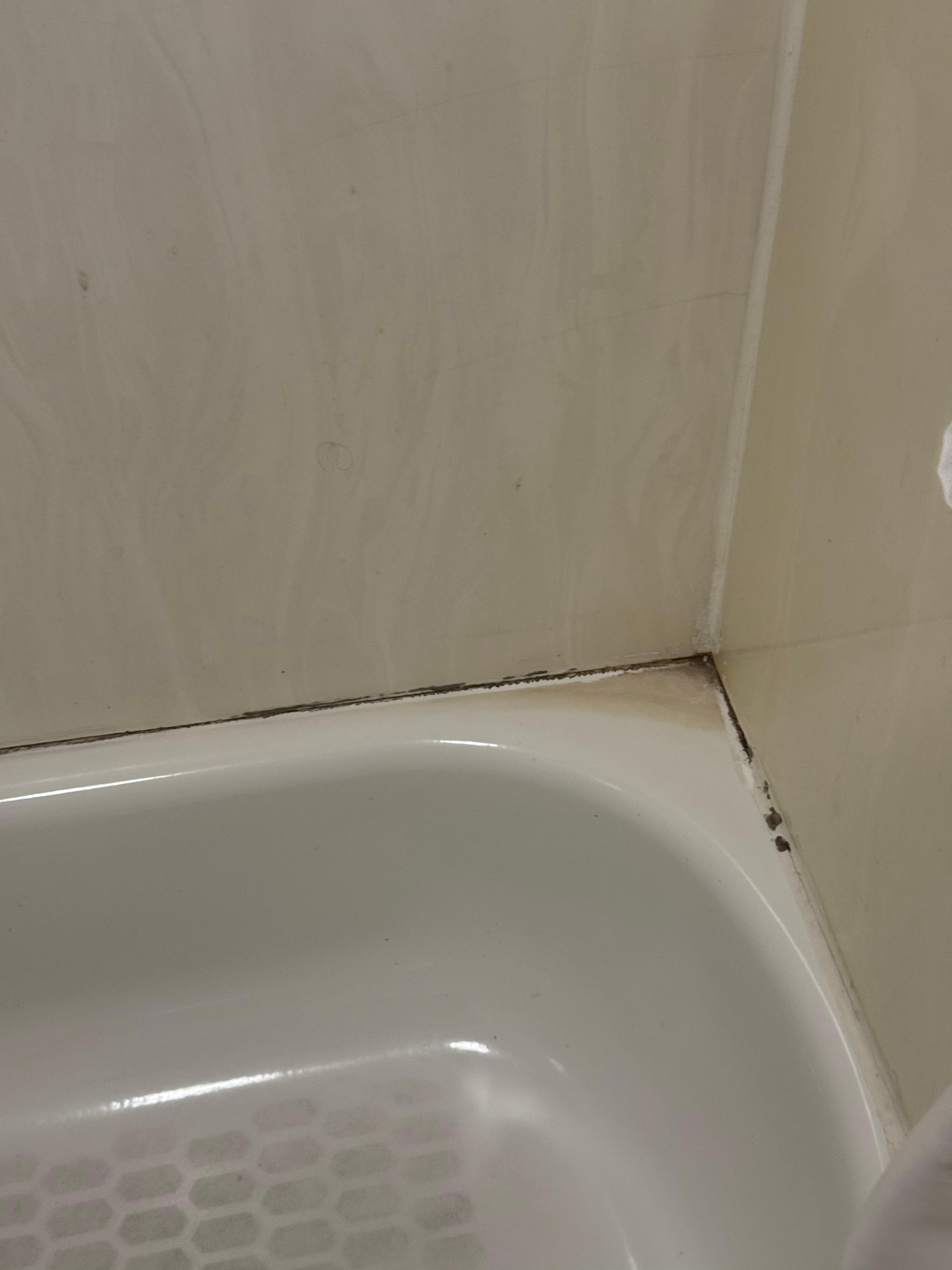 Touchup paint needed top corner