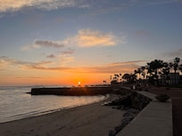 Una linda vista del atardecer