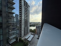 Patio view of the river from room 1909